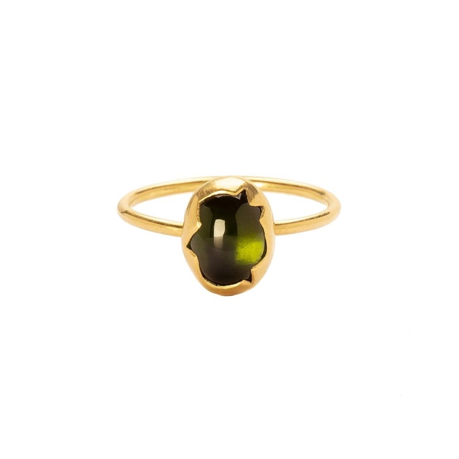 Jewelry Annette Ferdinandsen | Egg Stacker Ring - Green Tourmaline