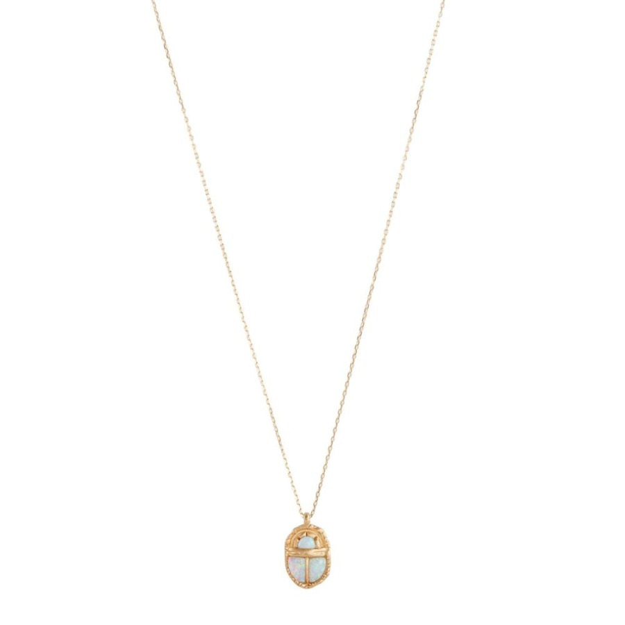 Jewelry Pamela Love | Inlay Scarab Pendant Necklace - Opal