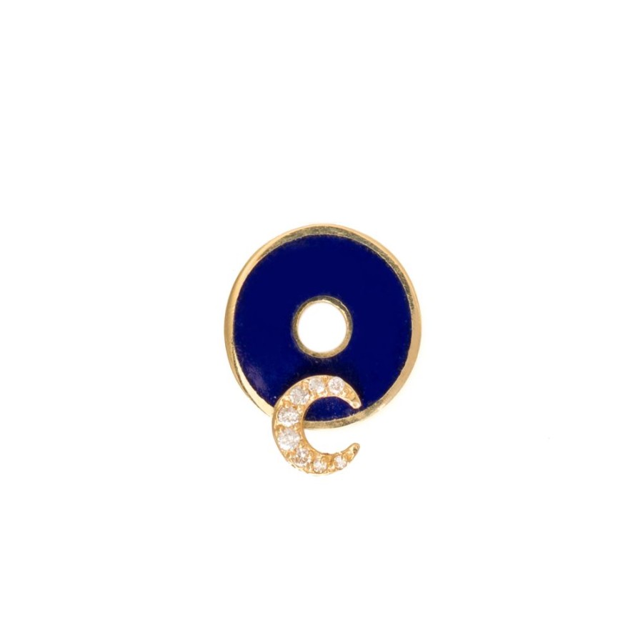 Jewelry Foundrae | Blue Crescent Disk