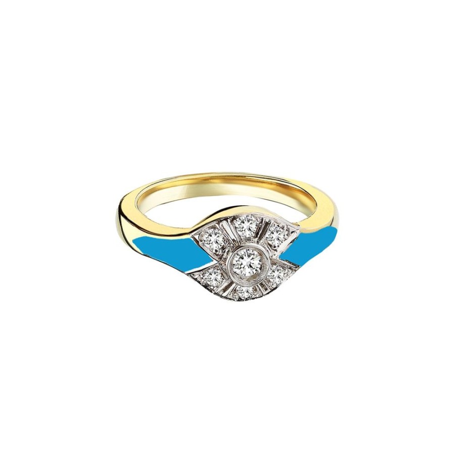 Jewelry Melis Goral | Turquoise Enamel Reflection Ring