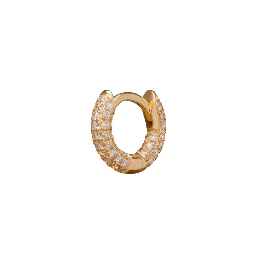 Jewelry Trouver | Five Row Huggie 5Mm - Yellow Gold