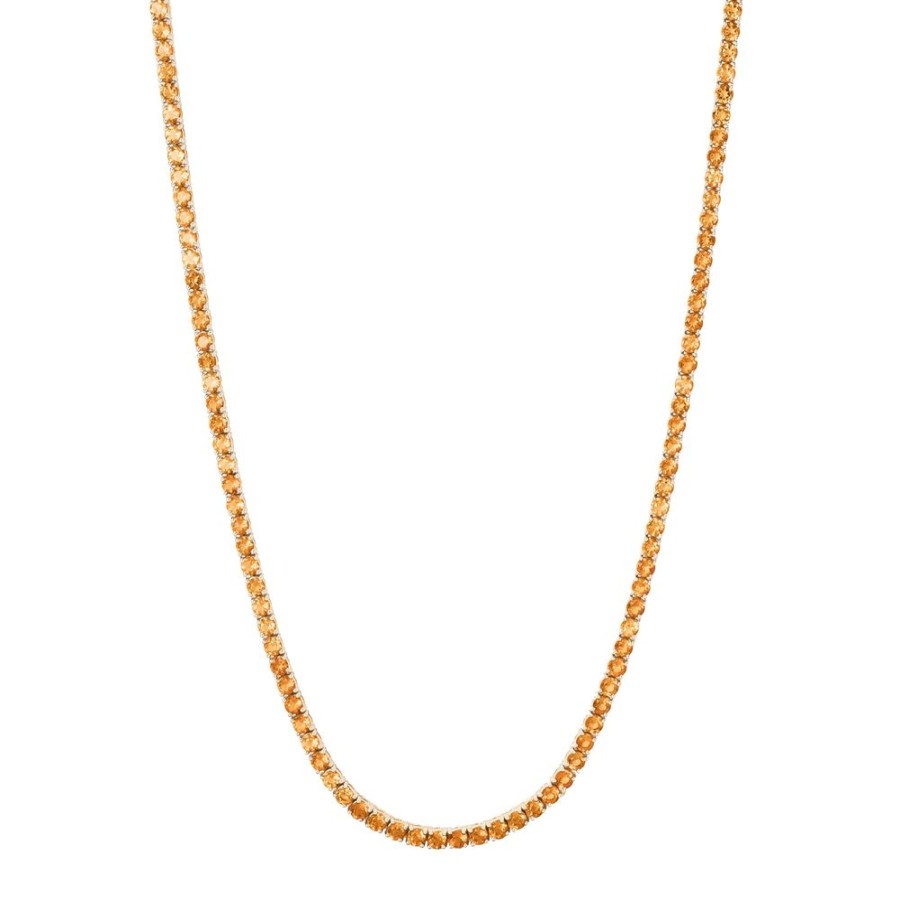 Jewelry Gerald & I | Line Necklace - Citrine