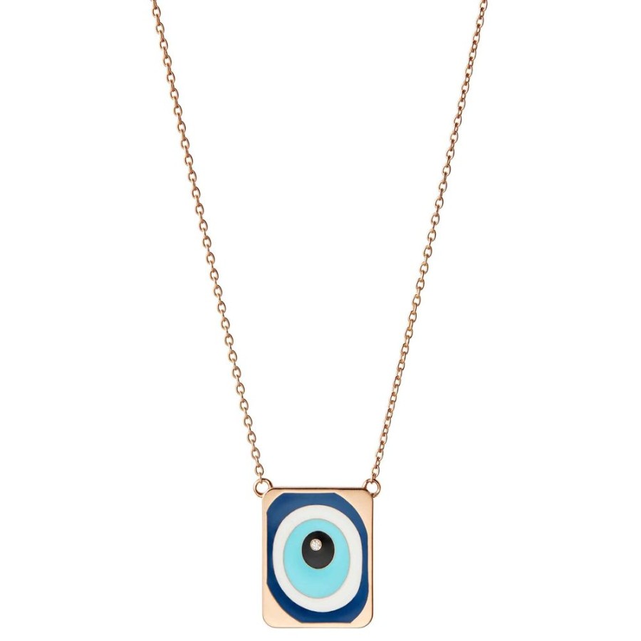 Jewelry Diane Kordas | Evil Eye Enamel Necklace