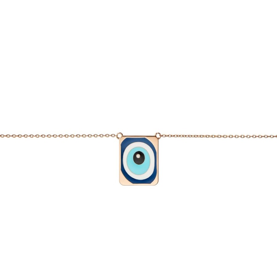 Jewelry Diane Kordas | Evil Eye Enamel Necklace