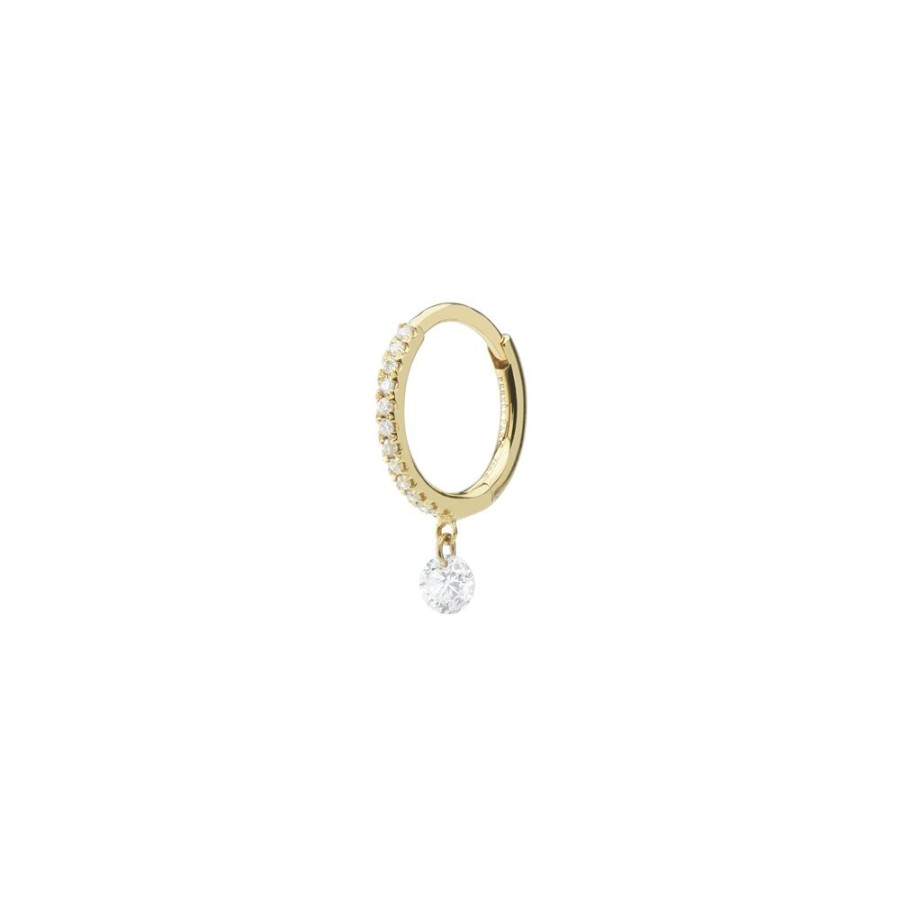 Jewelry Persée Paris | Danae Diamond Drop Earring - Yellow Gold