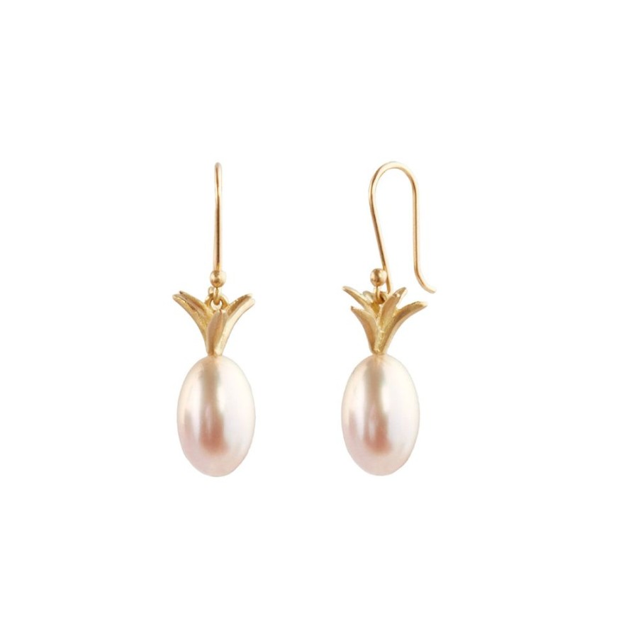 Jewelry Annette Ferdinandsen | Pineapple Earrings - Pink Pearl