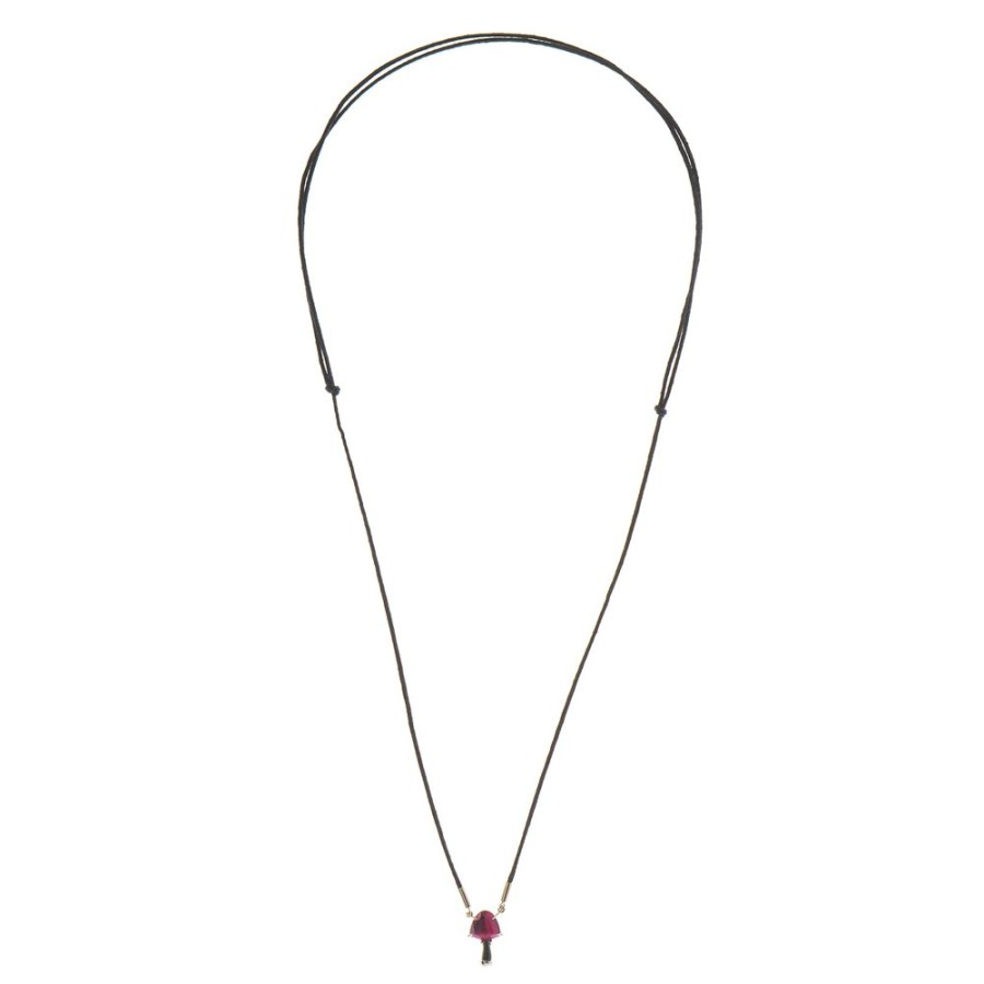 Jewelry Ara Vartanian | Rubellite Mushroom Pendant Necklace