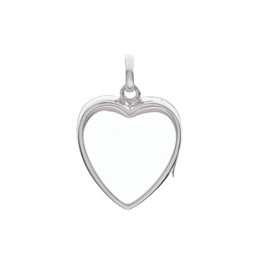 Jewelry Loquet | Medium Heart Locket - White Gold