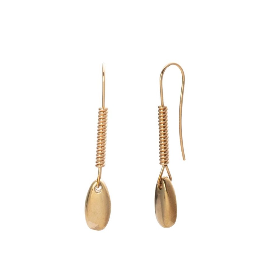 Jewelry Lisa Eisner Jewelry | Short Bronze Twisted Sister Earrings