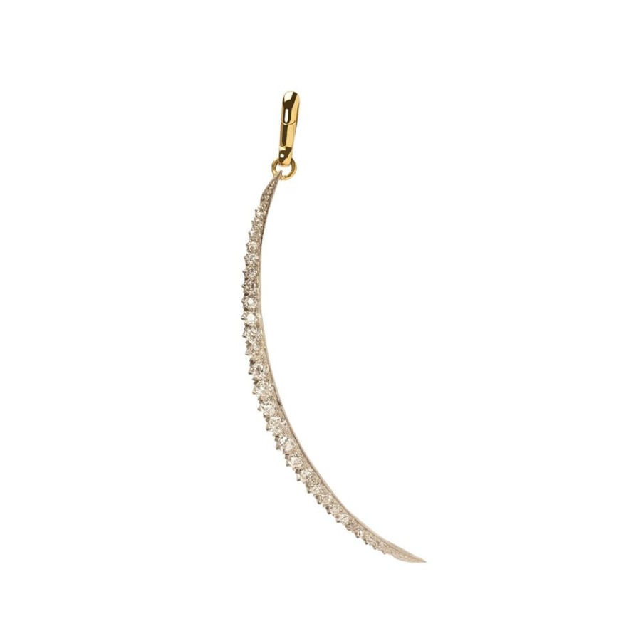 Jewelry Jenna Blake | Vintage Diamond Crescent Charm