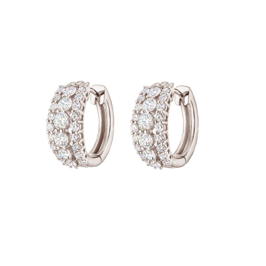 Jewelry Kwiat | Lyric Diamond Huggies - White Gold