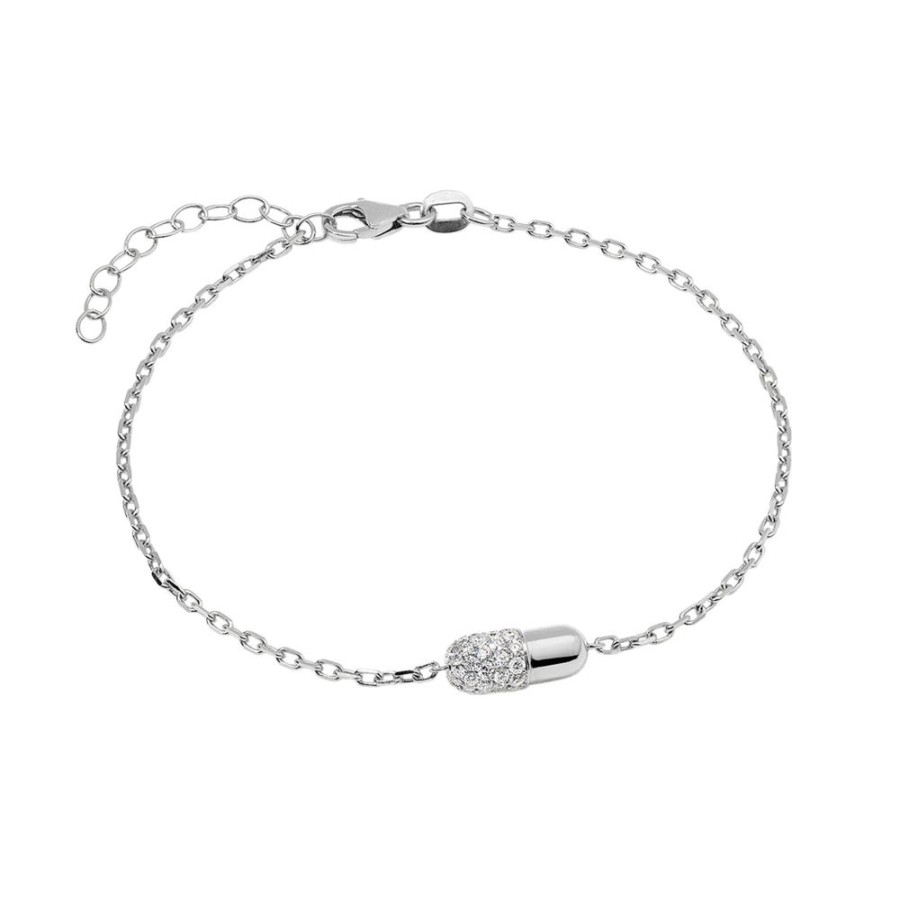 Jewelry Elior | Mini Pill Bracelet - White Gold