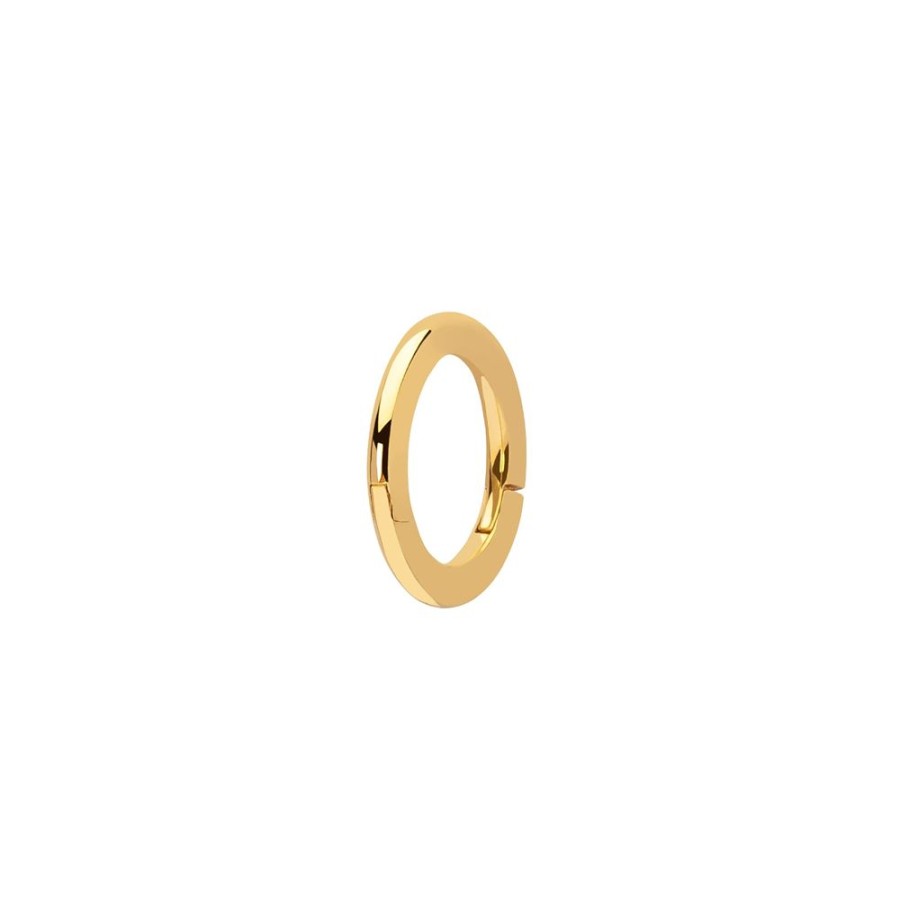 Jewelry Trouver | Solid Round Huggie 5Mm - Yellow Gold