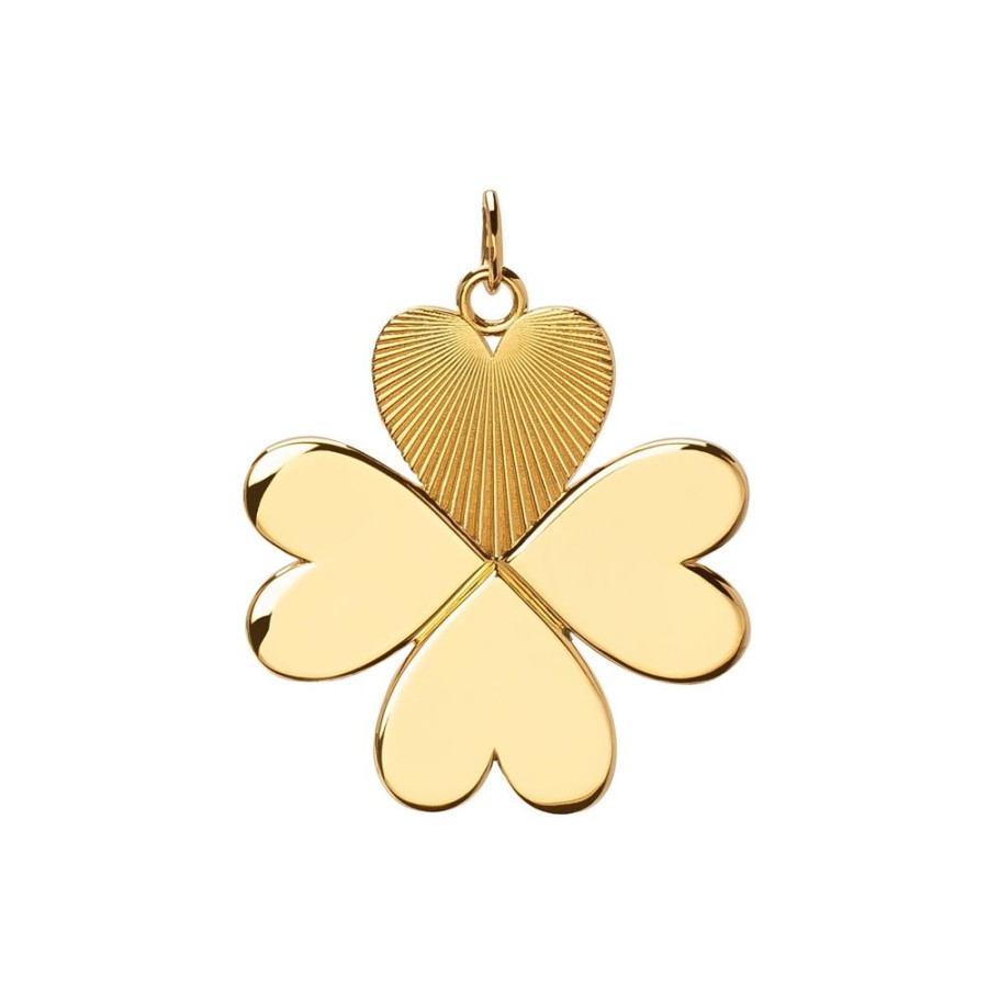 Jewelry Foundrae | Large Four Heart Clover Medallion