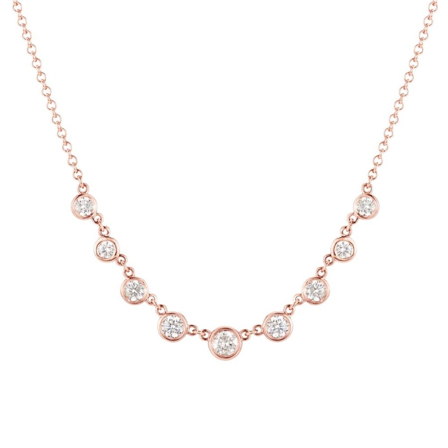 Jewelry Carbon & Hyde | Mini Starstruck Bezel Necklace - Rose Gold