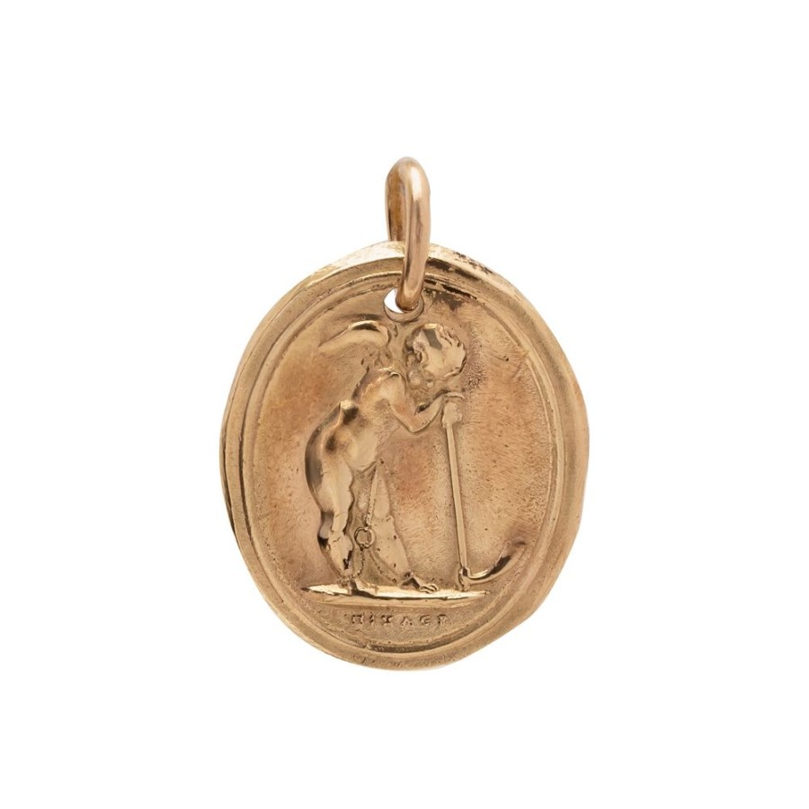 Jewelry James Colarusso | Angel Pendant - Yellow Gold