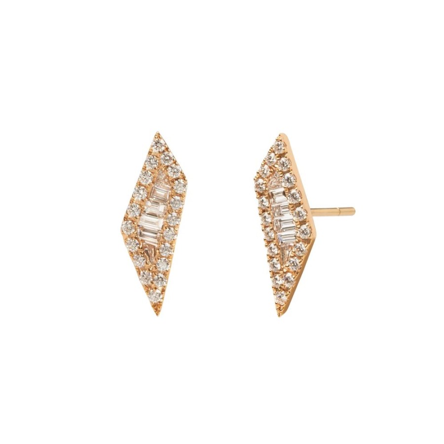 Jewelry Kavant & Sharart | Rose Gold And Diamond Stud Earrings