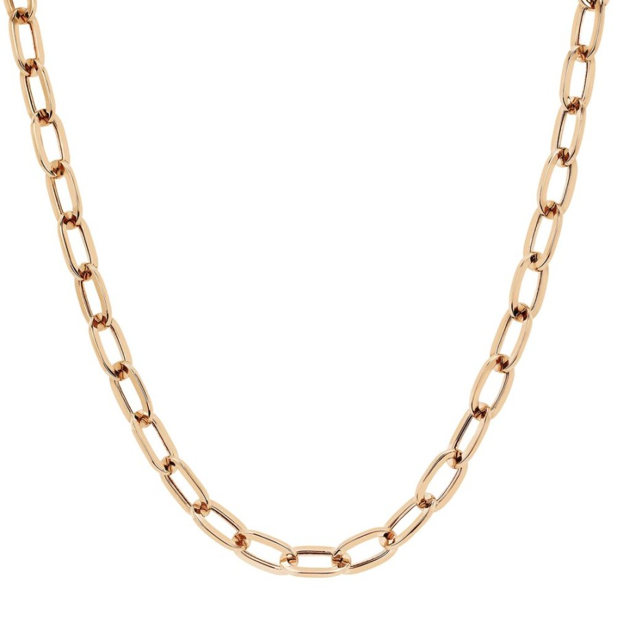 Jewelry EF Collection | Jumbo Link Necklace - Rose Gold