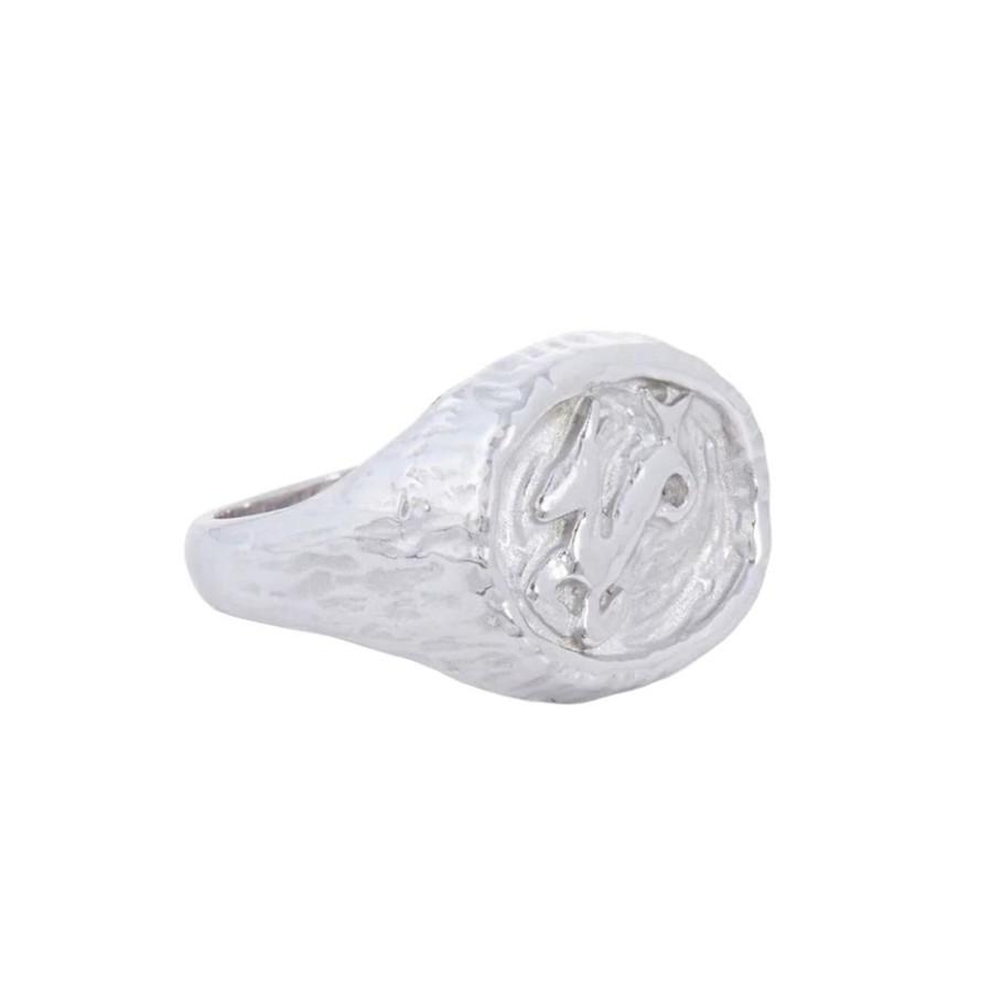 Jewelry Sidney Garber | Capricorn Zodiac Ring - White Gold