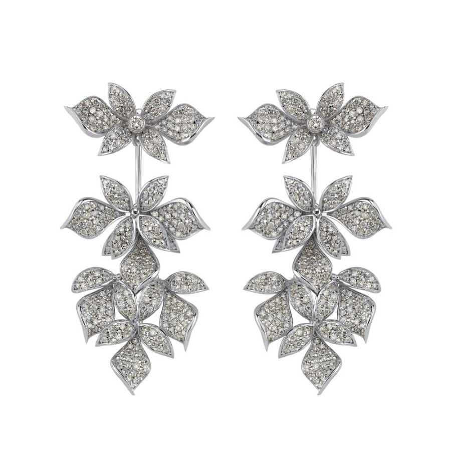 Jewelry Aida Bergsen | White Hedera Pendant Earrings