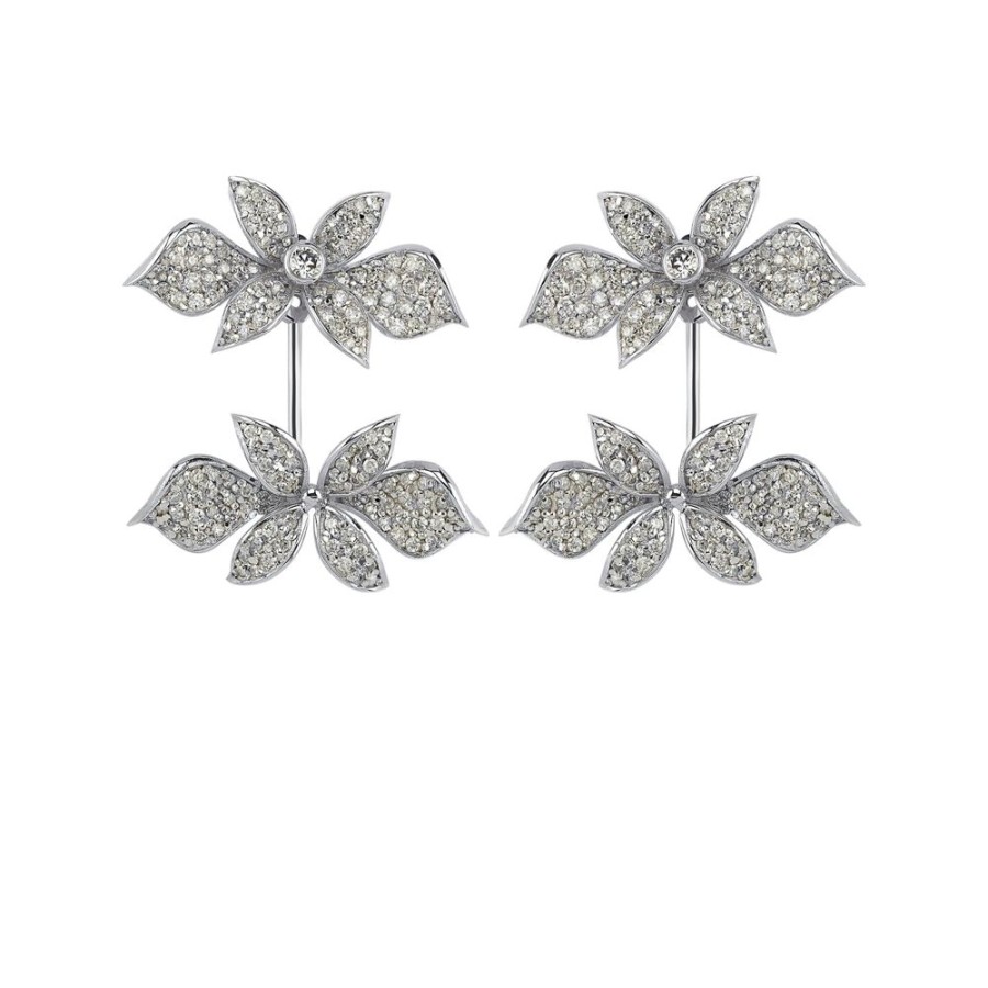 Jewelry Aida Bergsen | White Hedera Pendant Earrings