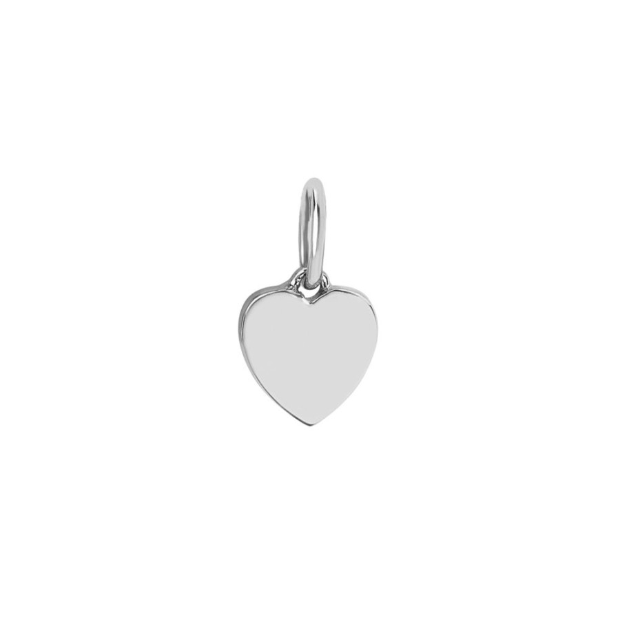 Jewelry EF Collection | Heart Pendant - White Gold