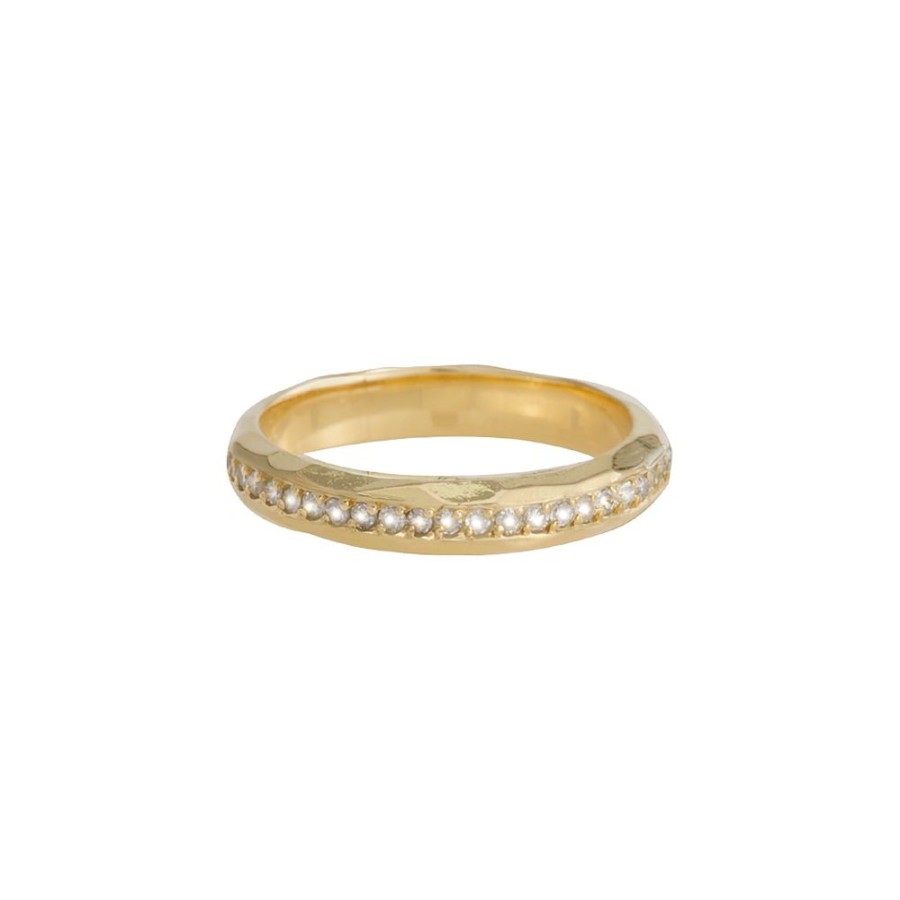 Jewelry Nancy Newberg | Hammered Diamond Band