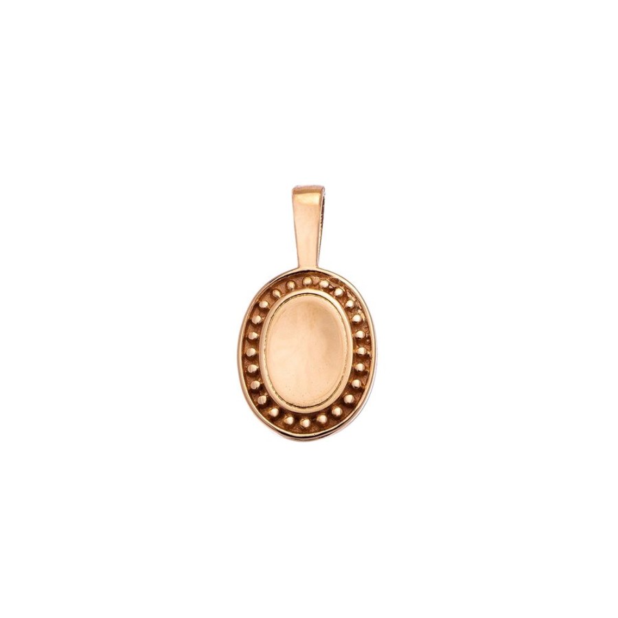 Jewelry Sethi Couture | P.S. Small Oval Charm - Rose Gold