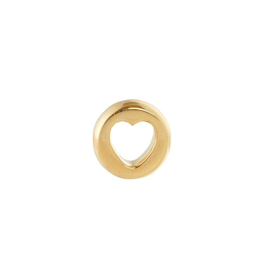 Jewelry Foundrae | Love Chubby Gold Heart Beat Charm