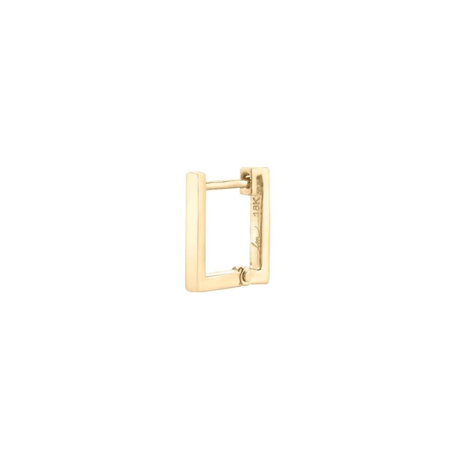 Jewelry Lizzie Mandler | Basic Petit Square Huggie