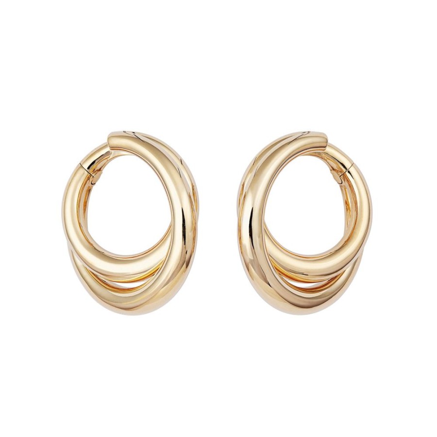 Jewelry Engelbert | Infinity Creole Earrings - Yellow Gold