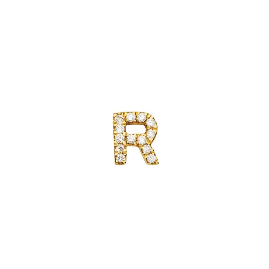 Jewelry Loquet | Diamond Letter R Charm