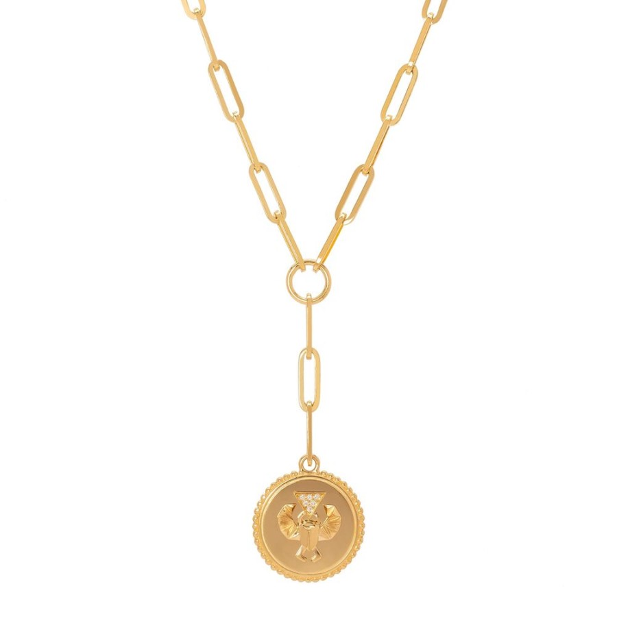 Jewelry Foundrae | Classic Fob Extended Necklace - Protection