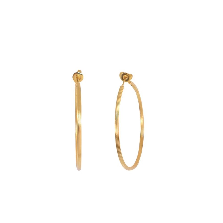 Jewelry Lalaounis | Large Fluted Hoops