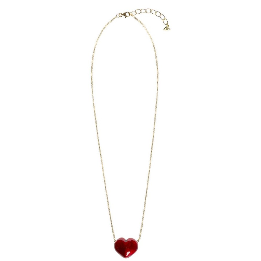 Jewelry Christina Alexiou | Red Bubble Heart Necklace