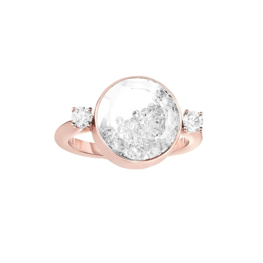 Jewelry Moritz Glik | Petite Triple Stone Diamond Ring