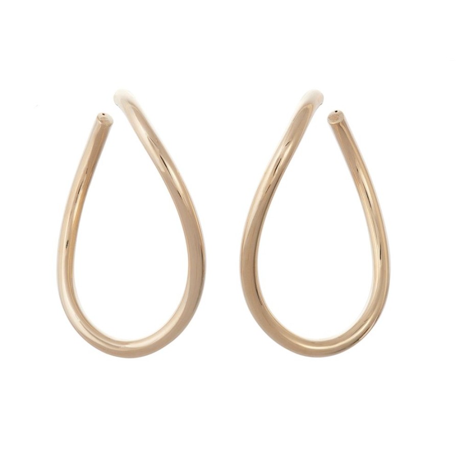 Jewelry Sidney Garber | Curved Oval Hoop Earrings