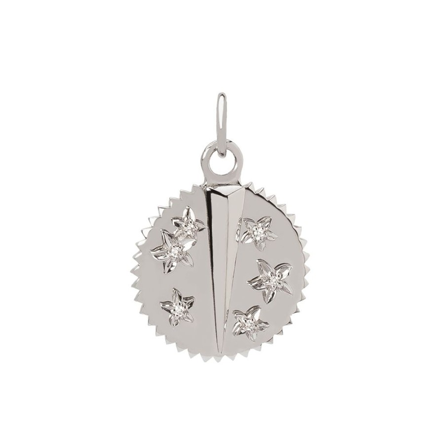 Jewelry Foundrae | Petite Resilience Medallion - White Gold