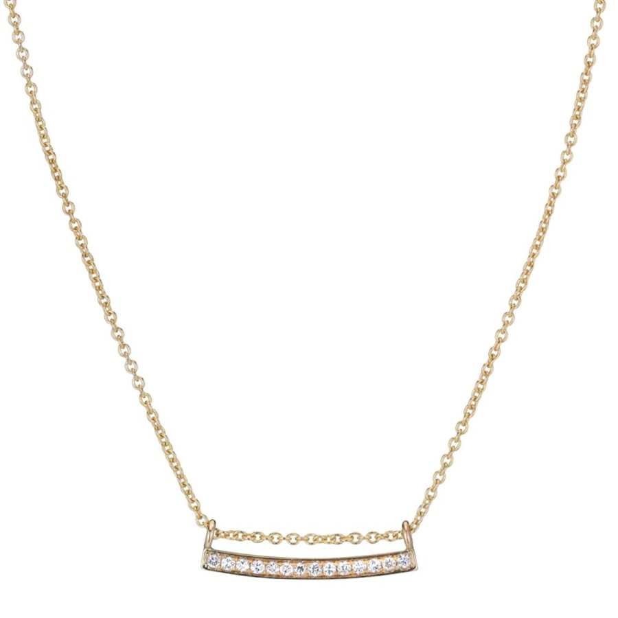 Jewelry Jennie Kwon | Bar Necklace - Diamond