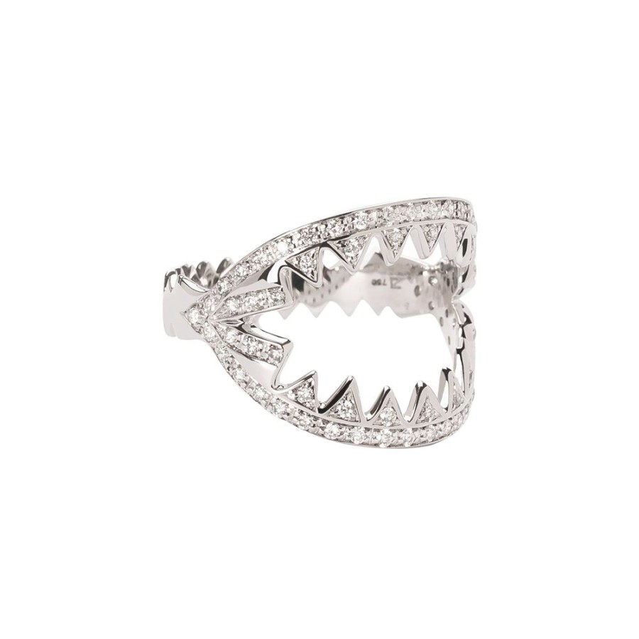 Jewelry Ara Vartanian | Zig Zag Diamond Ring - White Gold