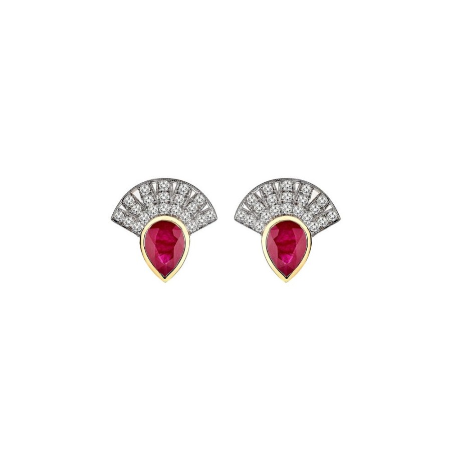 Jewelry Melis Goral | Ruby Reflection Earrings