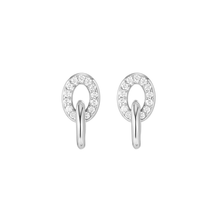 Jewelry Carbon & Hyde | Linked Earrings - White Gold