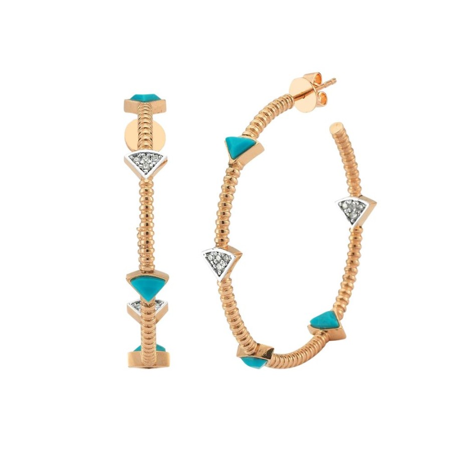 Jewelry Melis Goral | La Linea Turquoise Gemstone Earrings