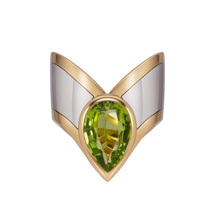 Jewelry Marina B | Pharaon Pear Peridot Ring