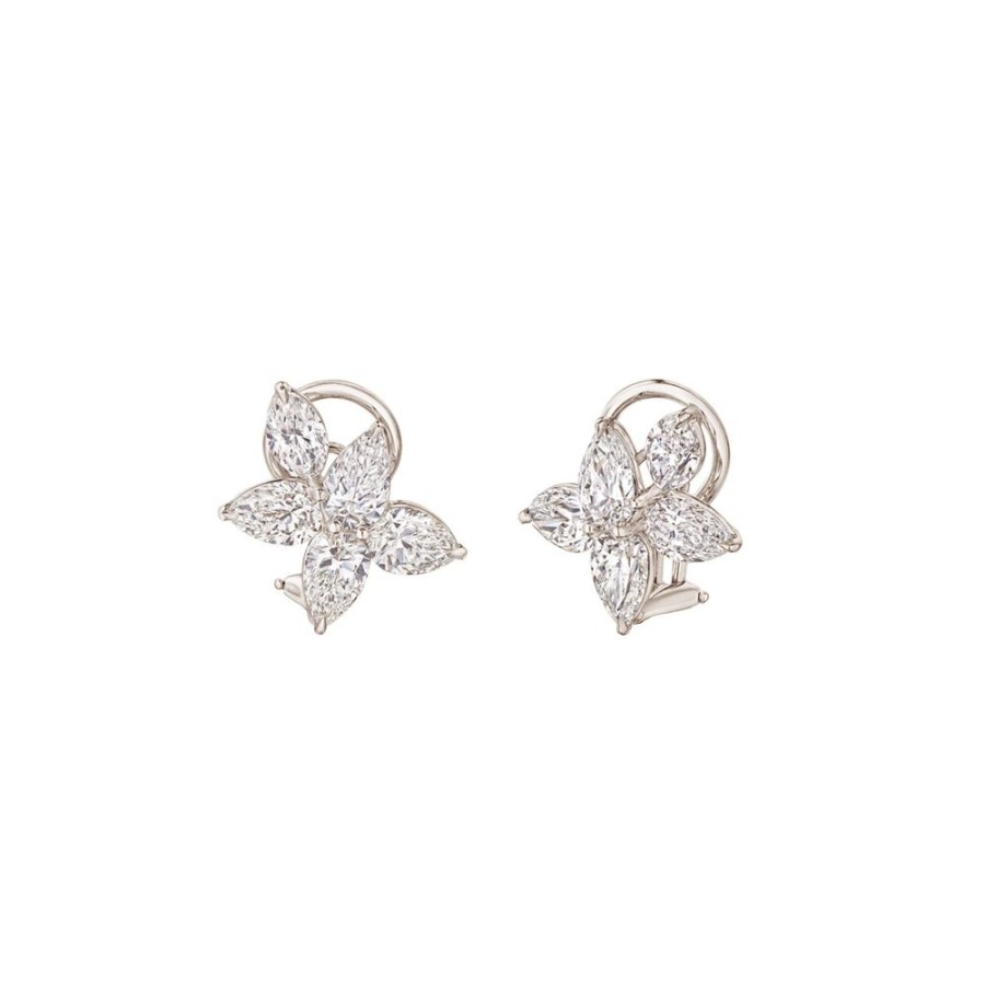 Jewelry Kwiat | American Beauty Five Diamond Cluster Earrings