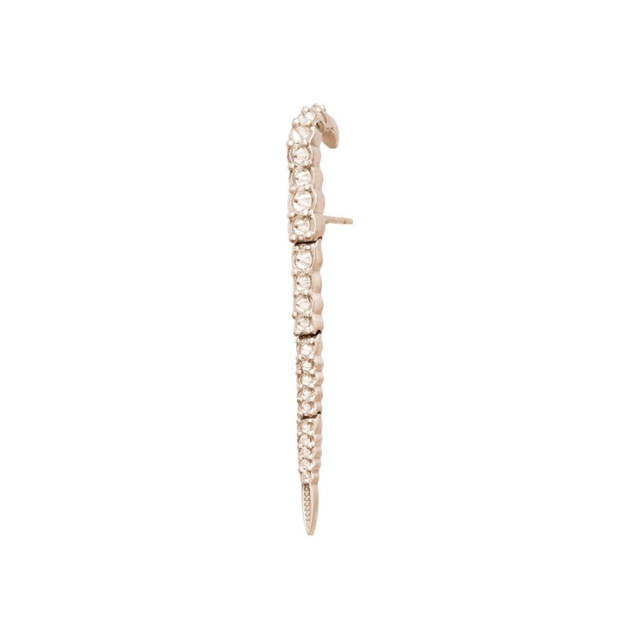 Jewelry Ara Vartanian | White Diamond Whip Earring