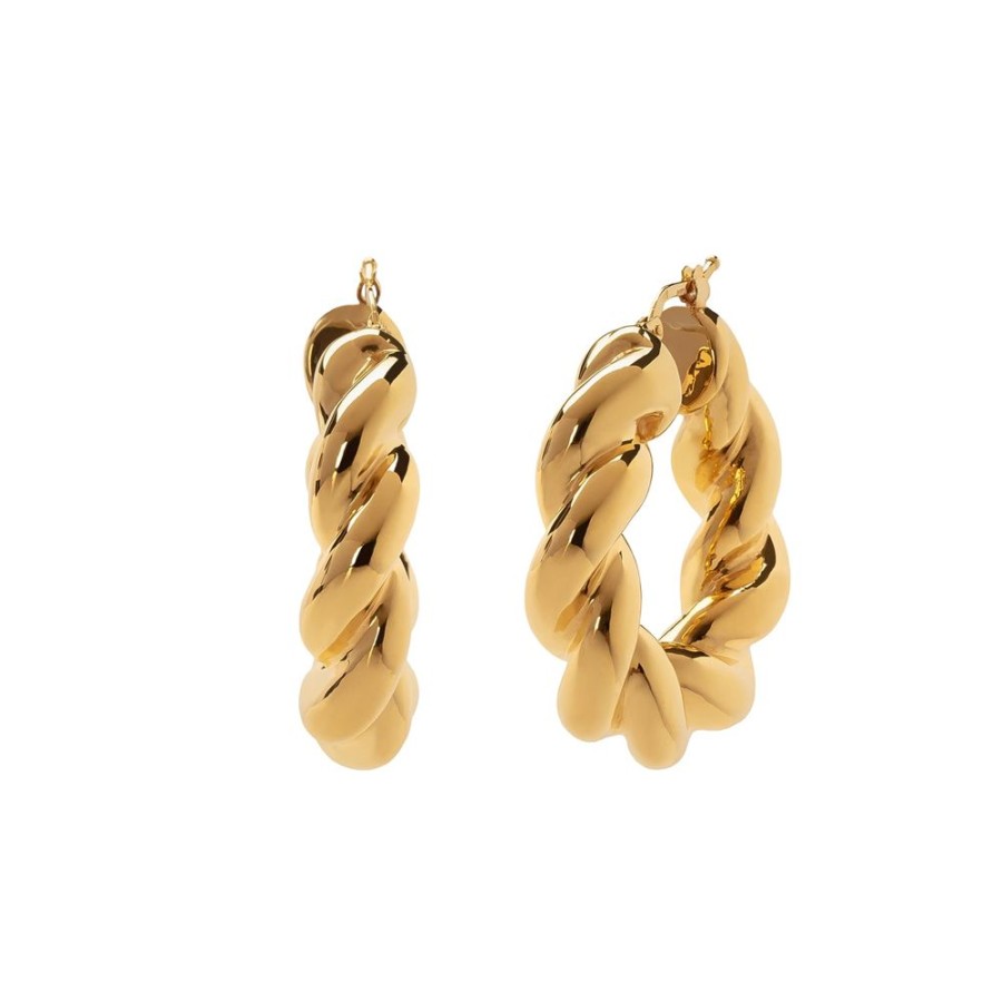 Jewelry BE Jewelry | Perfect Croissant Italian Hoops