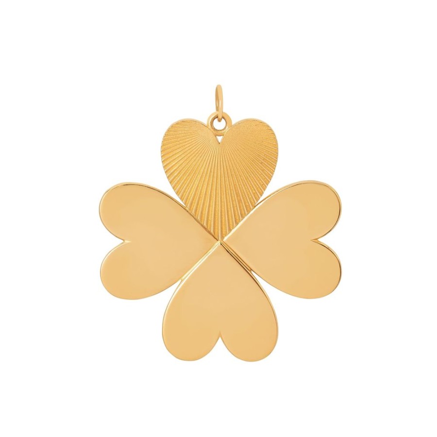 Jewelry Foundrae | Oversized Four Heart Clover Medallion