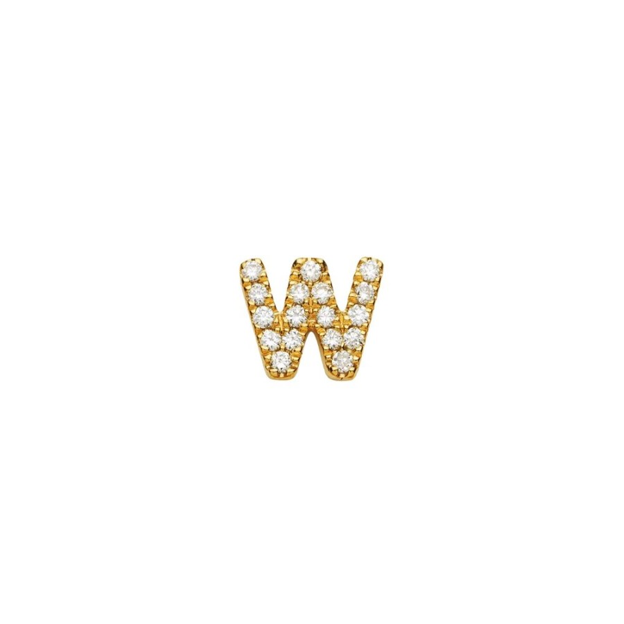 Jewelry Loquet | Diamond Letter W Charm