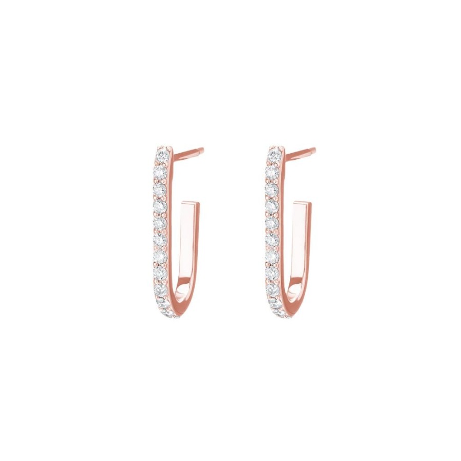 Jewelry Carbon & Hyde | Mini Pin Hoops - Rose Gold